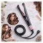 Plancha 2 En 1 crea cabello liso y rizado.