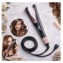 Plancha 2 En 1 crea cabello liso y rizado.