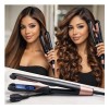 Plancha 2 En 1 crea cabello liso y rizado.