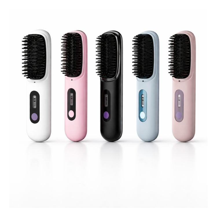 Cepillo Plancha De Cabello Digital Inalámbrico
