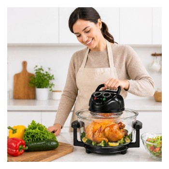 Horno Air Fryer De Vidrio 8 En 1