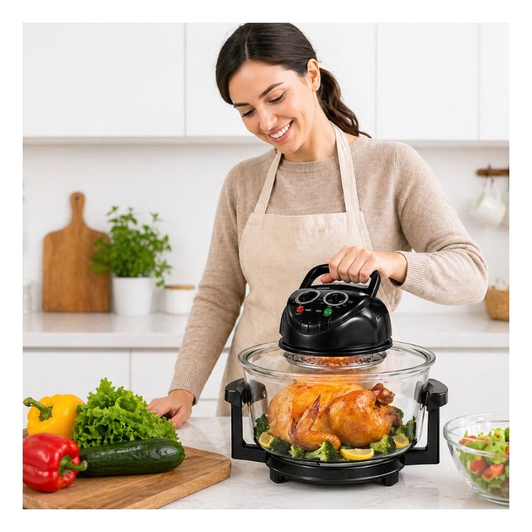 Horno Air Fryer De Vidrio 8 En 1
