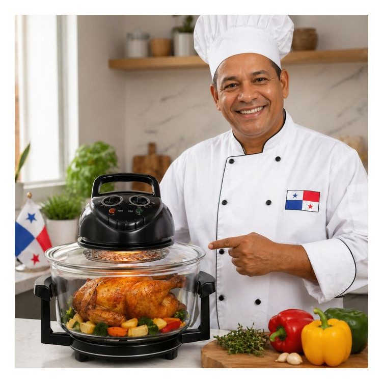 Horno Air Fryer De Vidrio 8 En 1