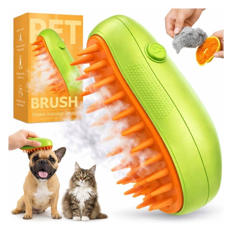 Cepillo De Mascota Con Vapor