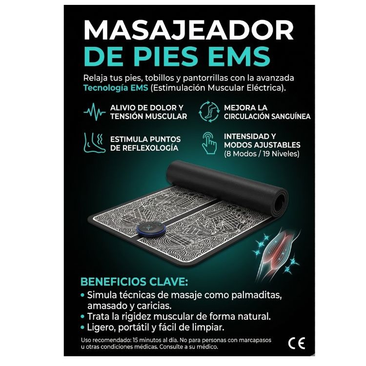 Tapete Masajeador De Pies Ems