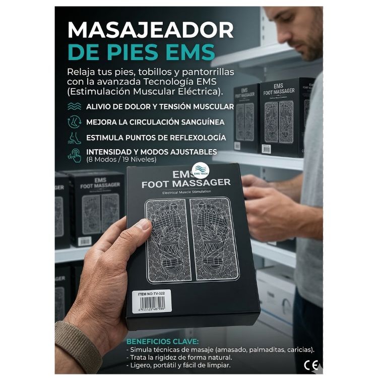 Tapete Masajeador De Pies Ems
